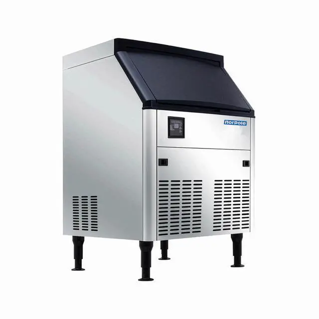 Alt view image 2 of 5 - Commercial 280 lbs. Freestanding Ice Maker in Stainless Steel