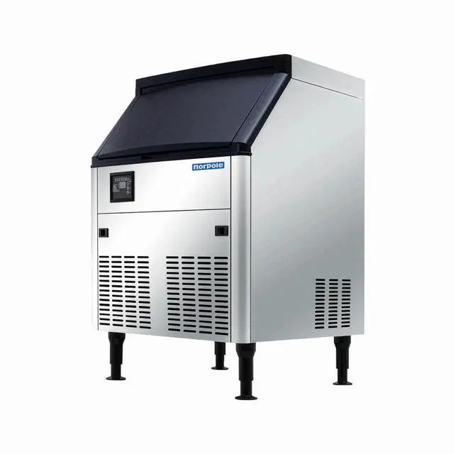 Alt view image 3 of 5 - Commercial 280 lbs. Freestanding Ice Maker in Stainless Steel