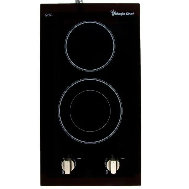 Alt view image 7 of 9 - Magic Chef 12-Inch Electric Cooktop 240V MCSCTE12BG1