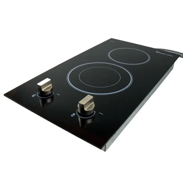 Alt view image 8 of 9 - Magic Chef 12-Inch Electric Cooktop 240V MCSCTE12BG1