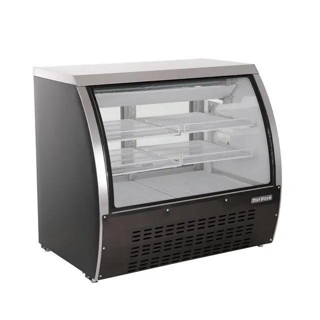 Alt view image 2 of 3 - Commercial 48 in. 18 cu. ft. Specialty Refrigerated Case in Black Stainless