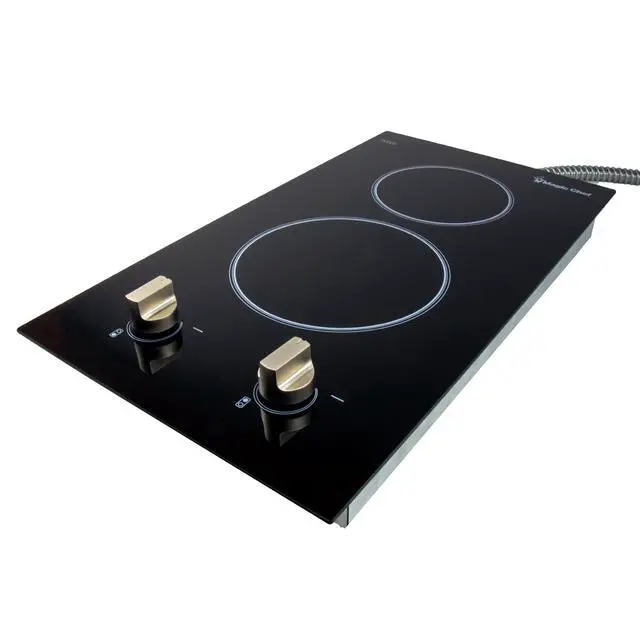Alt view image 9 of 10 - Magic Chef 12-Inch Electric Cooktop 120V MCSCTE12BG2