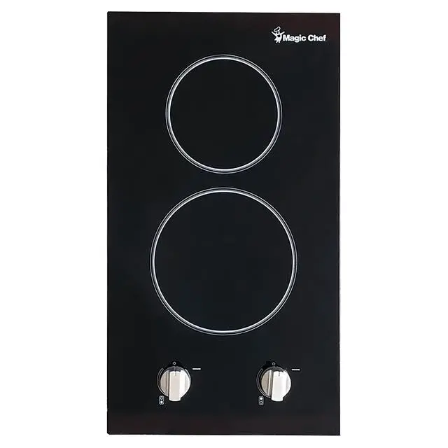 Alt view image 8 of 10 - Magic Chef 12-Inch Electric Cooktop 120V MCSCTE12BG2