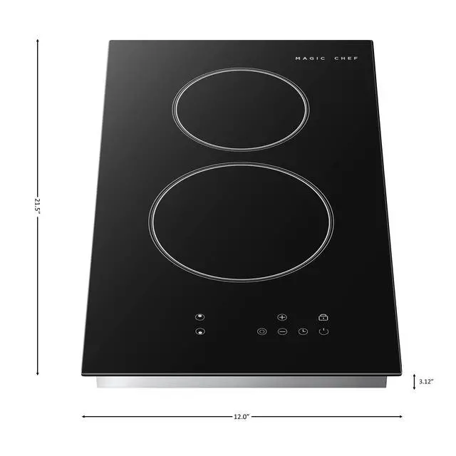 Alt view image 3 of 3 - 12" Electric Cooktop with Timer (120V)