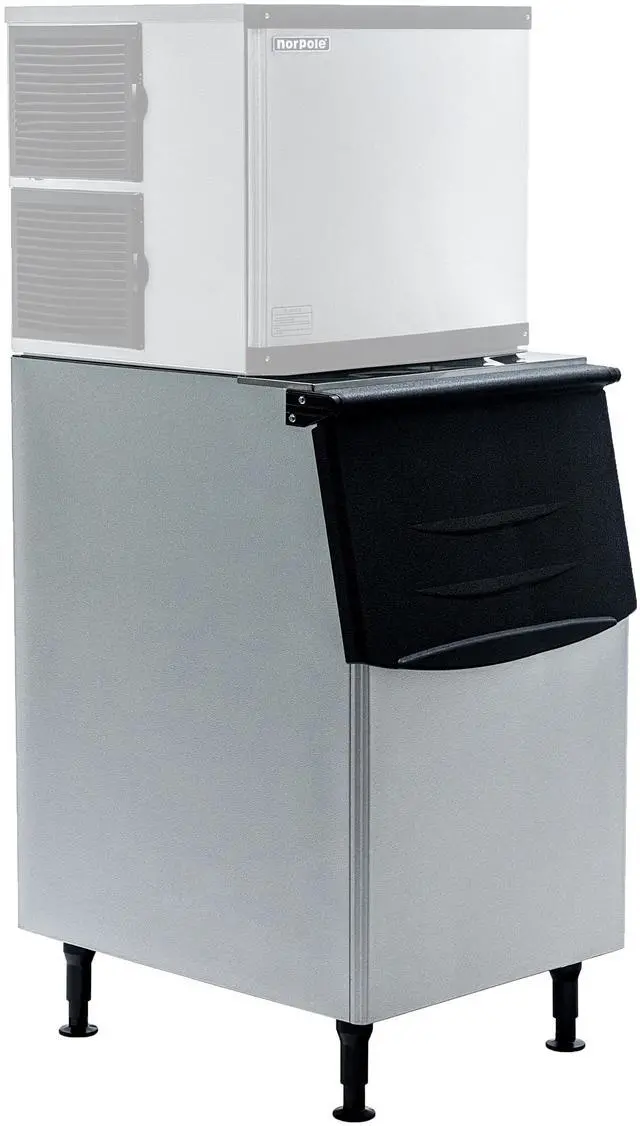Alt view image 2 of 4 - Commercial 500 lbs. Freestanding Ice Maker Bin in Stainless Steel