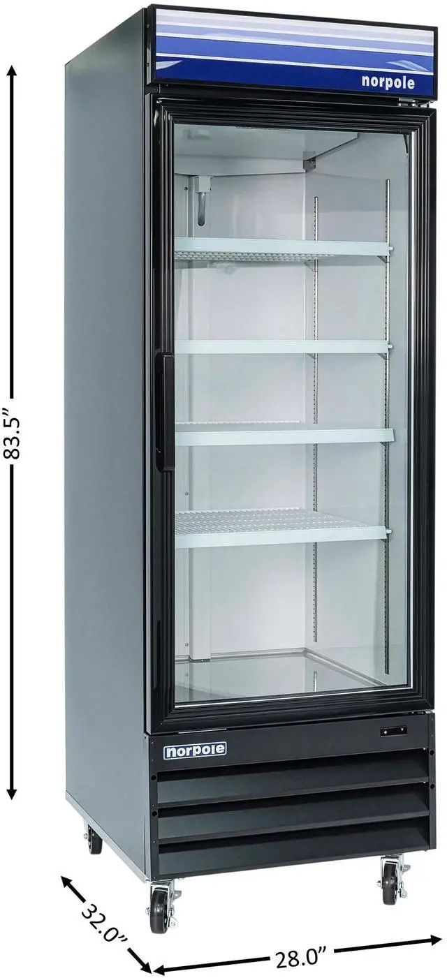 Alt view image 4 of 5 - Commercial 23 cu. ft. Frost Free Upright Freezer in Black