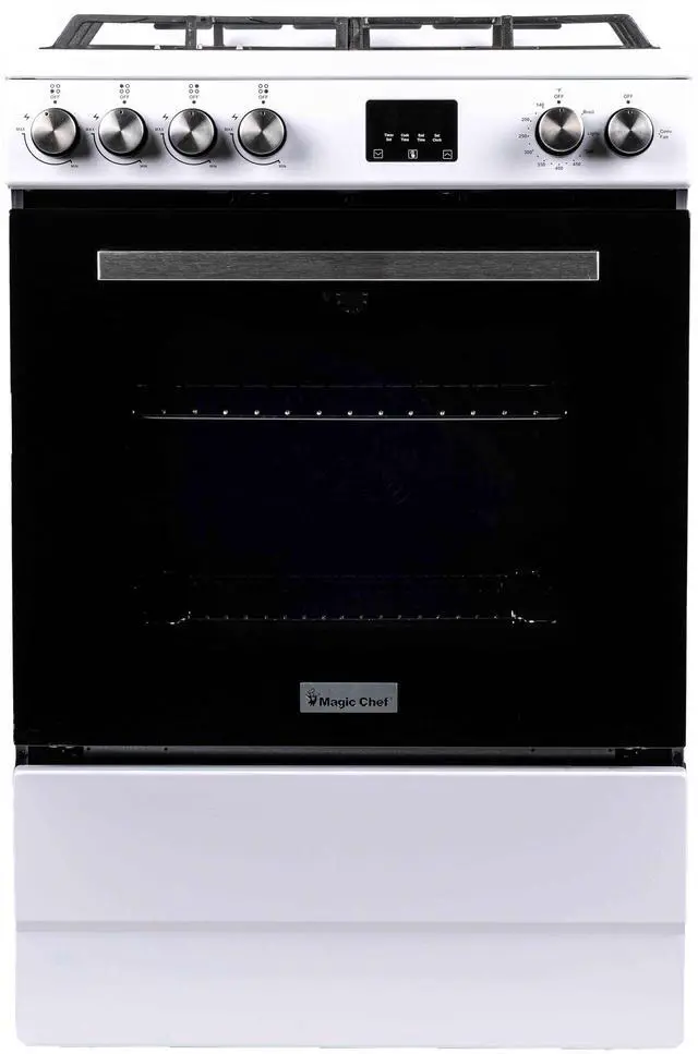 Main image of 24 in. 4-Burner Freestanding Gas Range in White