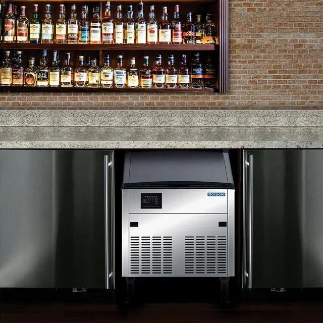 Alt view image 5 of 5 - Commercial 280 lbs. Freestanding Ice Maker in Stainless Steel