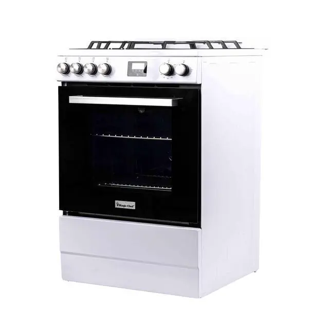 Alt view image 3 of 5 - 24 in. 4-Burner Freestanding Gas Range in White