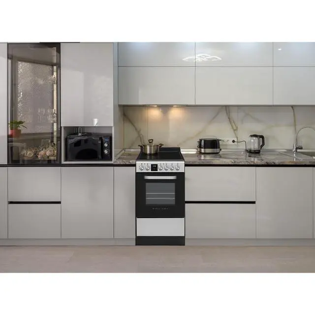 Alt view image 2 of 2 - 20 in. 4-Burner Freestanding Electric Range in Stainless Steel