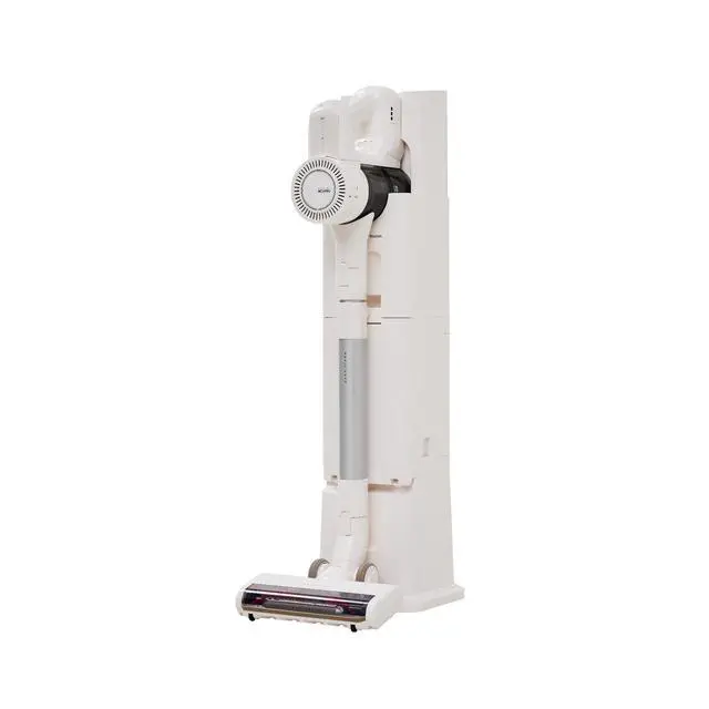 Alt view image 4 of 5 - Bagless Cordless Stick Vacuum Self-Cleaning with Charging Tower in White