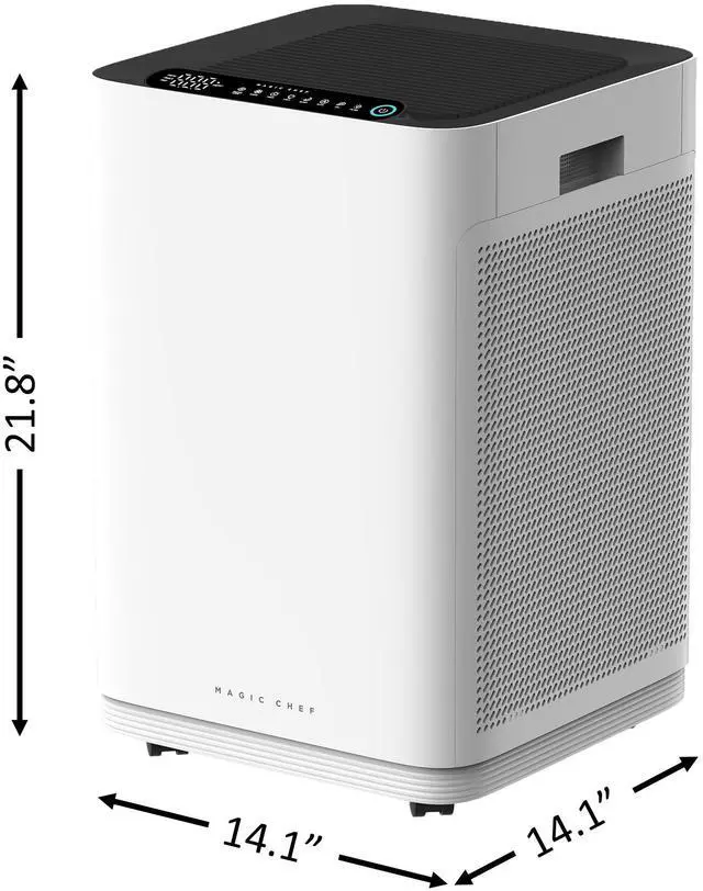 Alt view image 4 of 6 - 1937 Sq. Ft. Dual HEPA Filter Air Purifier, in White