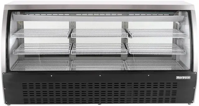 Main image of Commercial 82 in. 32 cu. ft. Refrigerated Deli Case in Black