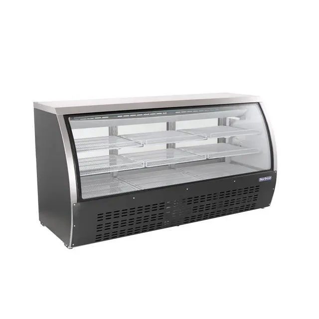 Alt view image 2 of 3 - Commercial 82 in. 32 cu. ft. Refrigerated Deli Case in Black