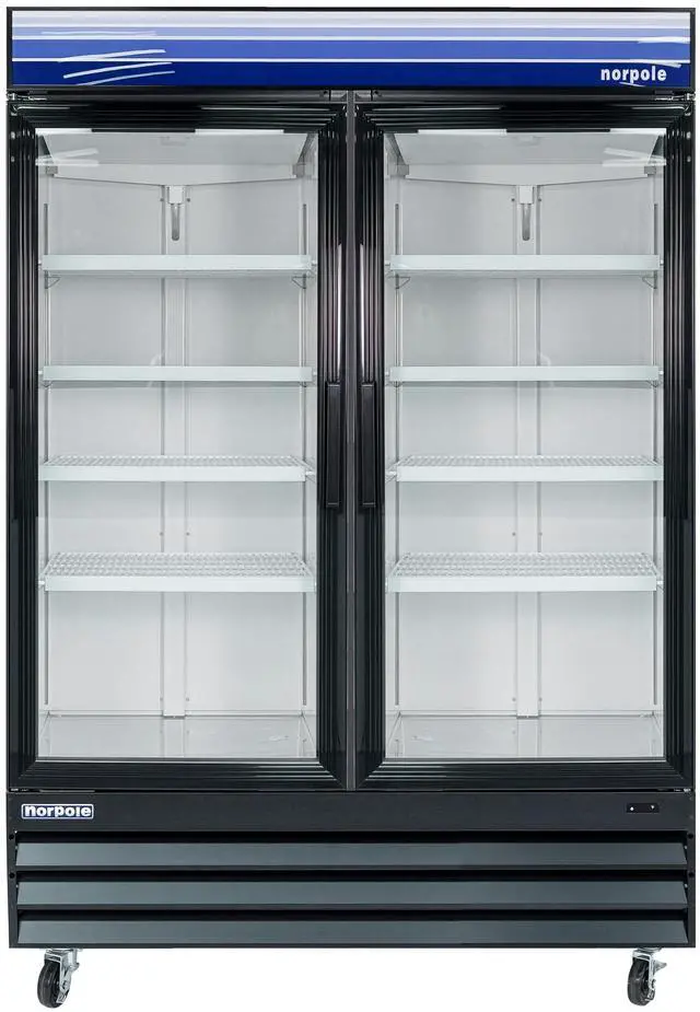 Main image of Commercial 29 cu. ft. 2-Door Upright Freezer in Black