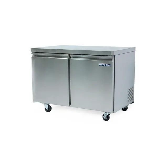 Alt view image 3 of 3 - Commercial 12 cu. ft. 2 Door Under Counter Refrigerator in Stainless Steel