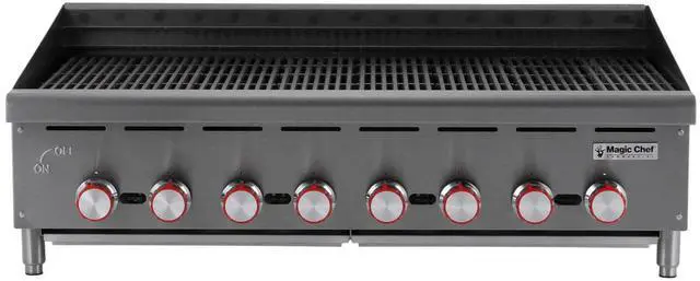 Main image of 48 in. Commercial Countertop Radiant Charbroiler in Stainless Steel