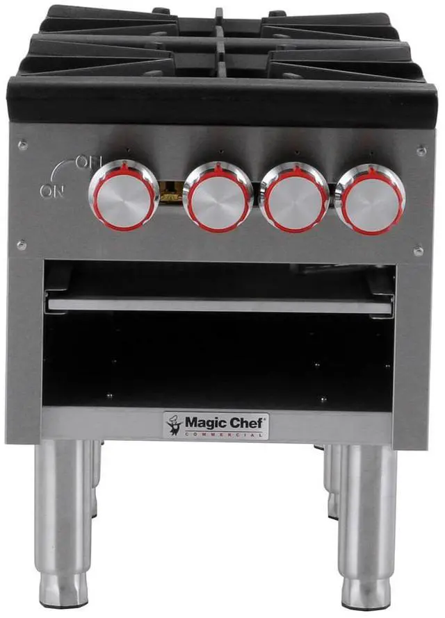 Main image of Commercial Double Stock Pot Countertop Gas Cooktop