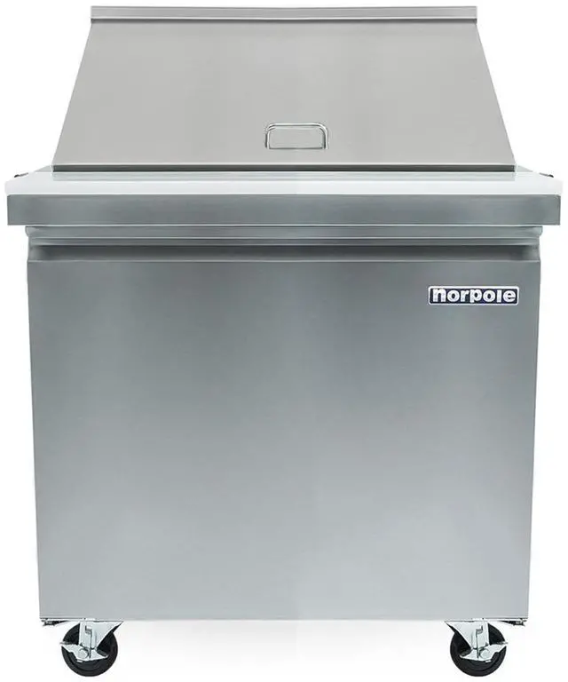 Main image of Commercial 6 cu. ft. Sandwich-Salad Prep Refrigerator in Stainless Steel