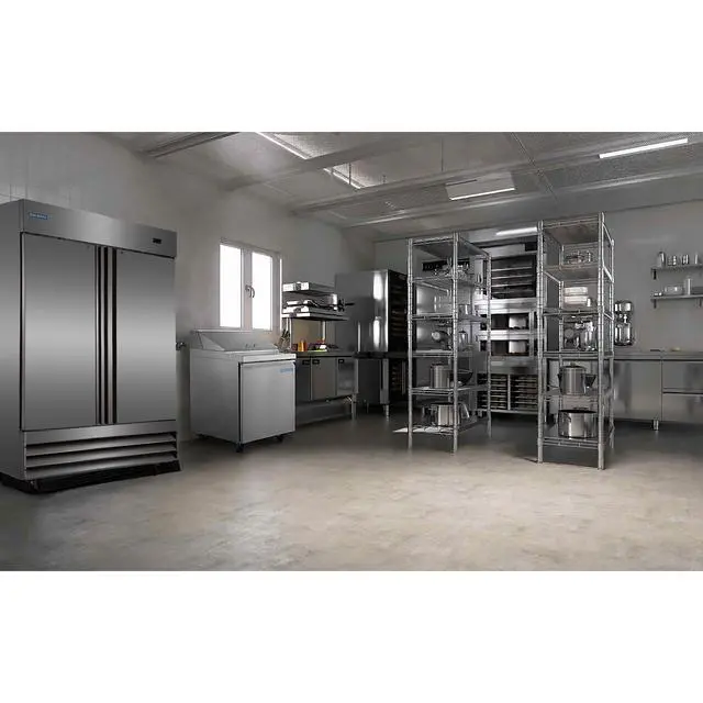 Alt view image 4 of 4 - Commercial 6 cu. ft. Sandwich-Salad Prep Refrigerator in Stainless Steel