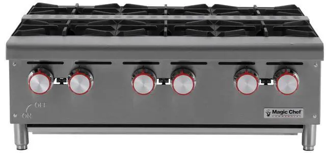 Main image of 36 in. Natural Gas Commercial Counter Hot Plate Range in Stainless Steel