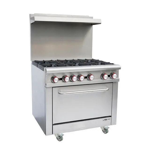 Alt view image 2 of 2 - 36 in. Commercial Gas Range in Stainless Steel