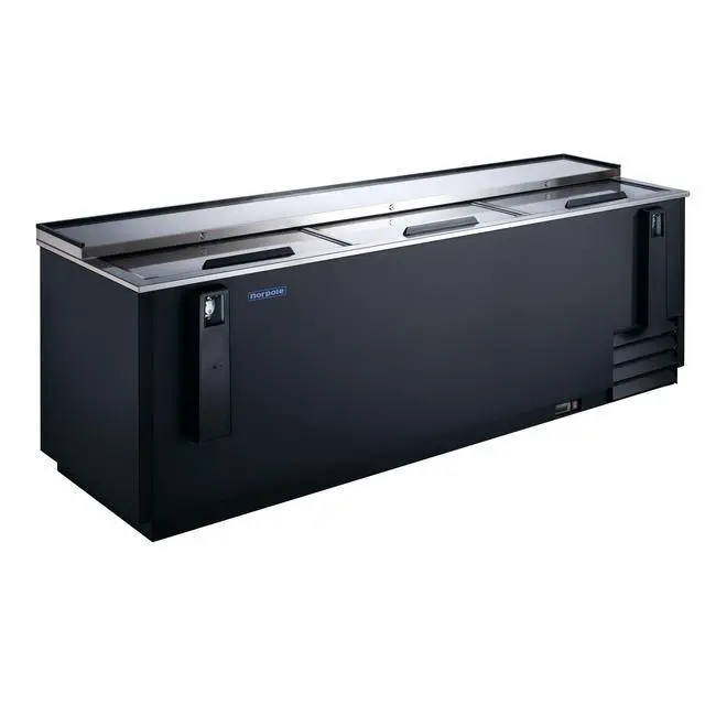 Alt view image 2 of 5 - Commercial 95 in. 16 cu. ft. Bottle Cooler in Black