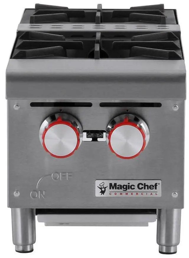 Main image of 12 in. W Commercial Natural Gas Countertop Hot Plate in Stainless Steel