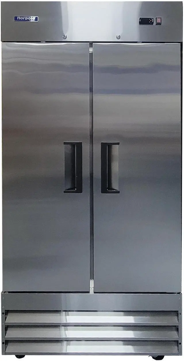 Main image of Commercial 27.6 cu. ft. Auto Defrost Double Door Freezer in Stainless Steel