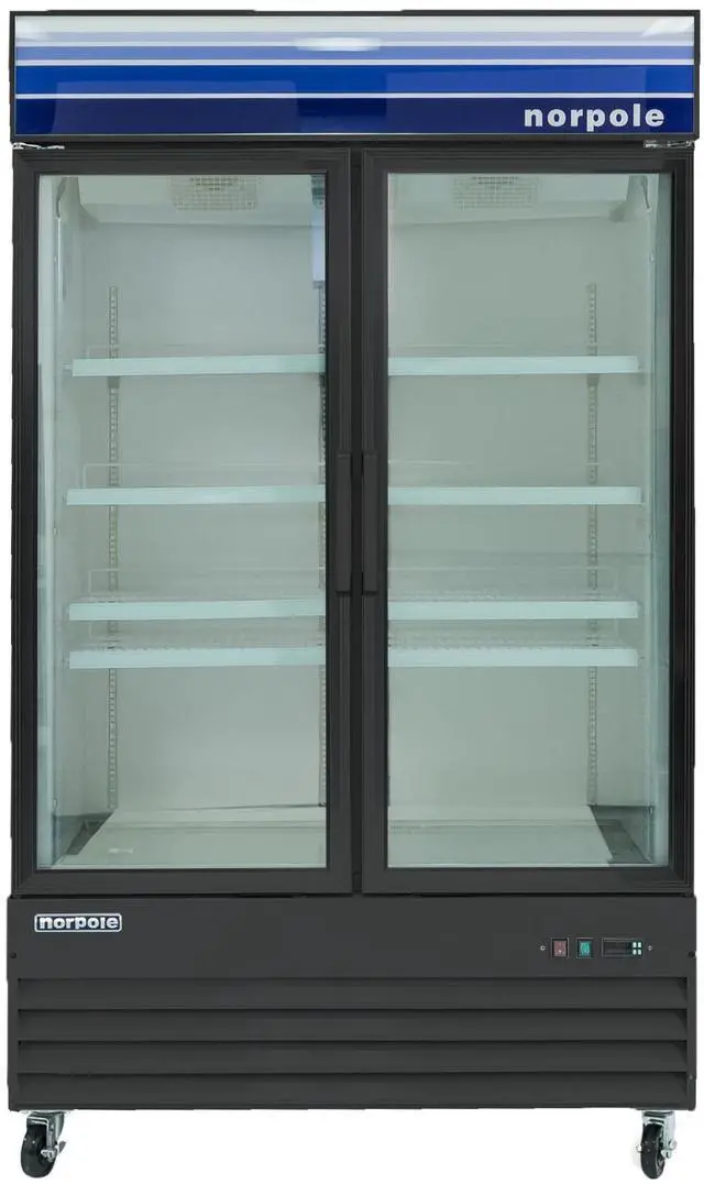 Main image of Commercial 45 cu. ft. Frost Free Upright Merchandiser Freezer in Black