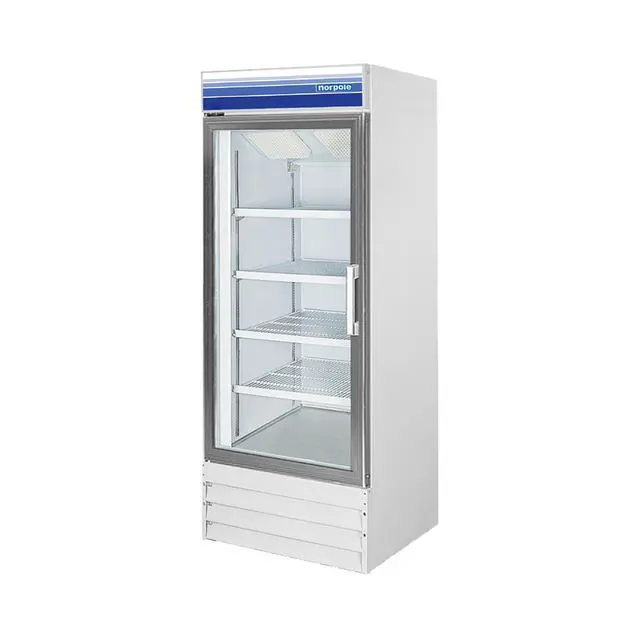 Alt view image 2 of 2 - Commercial 27 in. 13 cu. ft. Glass Door Upright Freezer in White