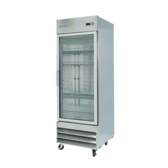 Alt view image 3 of 4 - Commercial 29 in. 23 cu. ft. Frost Free Upright Freezer Reach-In Stainless Steel Door