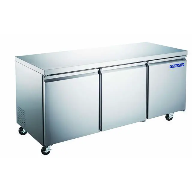 Alt view image 2 of 4 - Commercial 72 in. 18.9 cu. ft. Under Counter Refrigerator in Stainless Steel