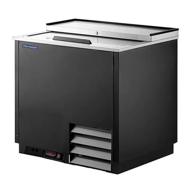 Alt view image 3 of 3 - Commercial 36 in. 9.2 cu. ft. Glass Froster in Black