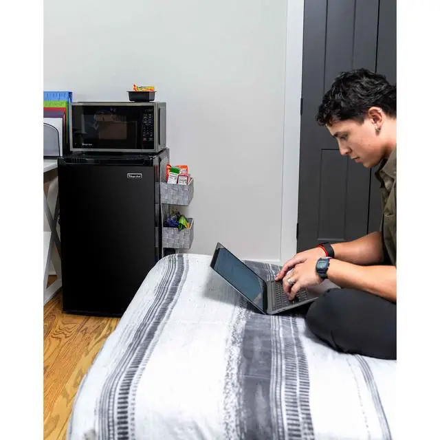 Alt view image 3 of 3 - 4.4 cu. ft. Compact Mini Refrigerator in Black
