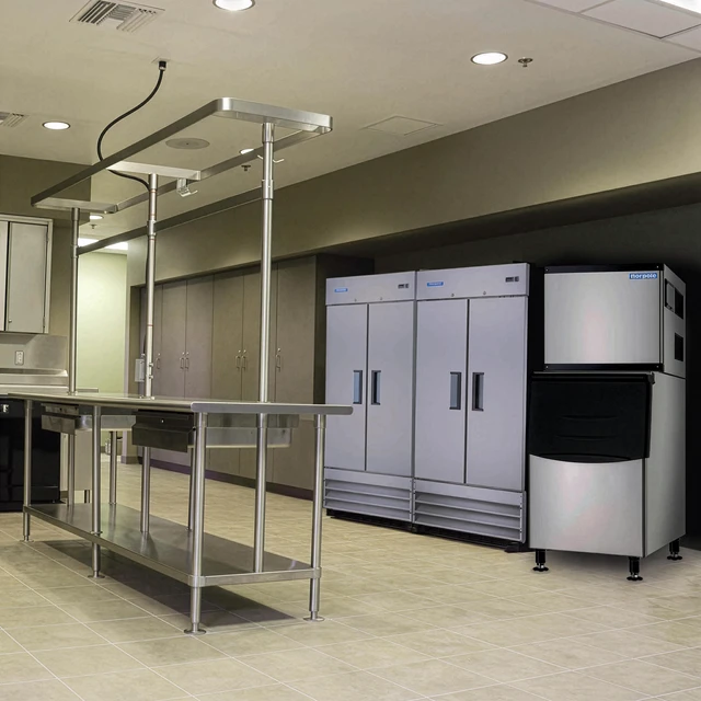 Alt view image 5 of 5 - Commercial 500 lbs. Freestanding Ice Maker in Stinless Steel