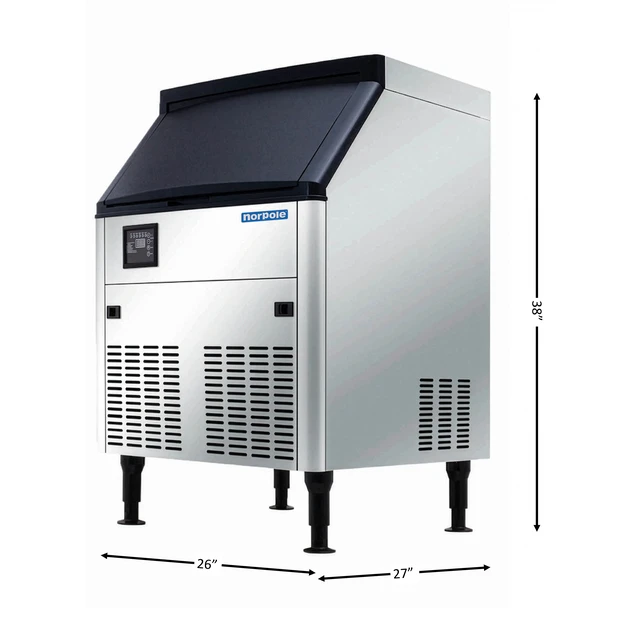 Alt view image 3 of 4 - Commercial 210 lbs. Freestanding Ice Maker in Stainless Steel