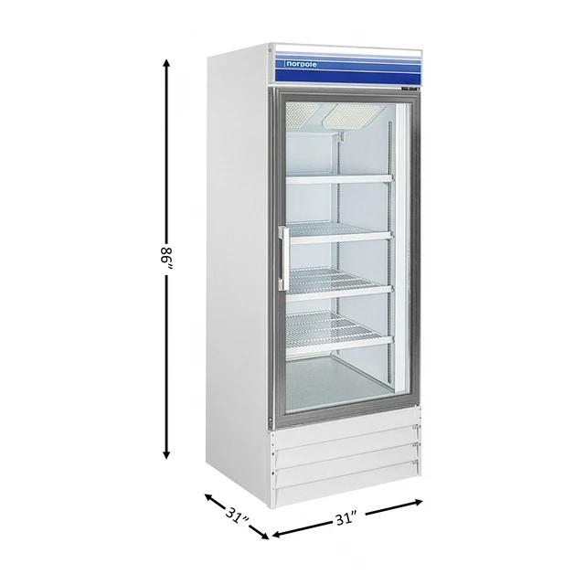 Alt view image 3 of 3 - Commercial 23 cu. ft. Frost Free Upright Freezer in White