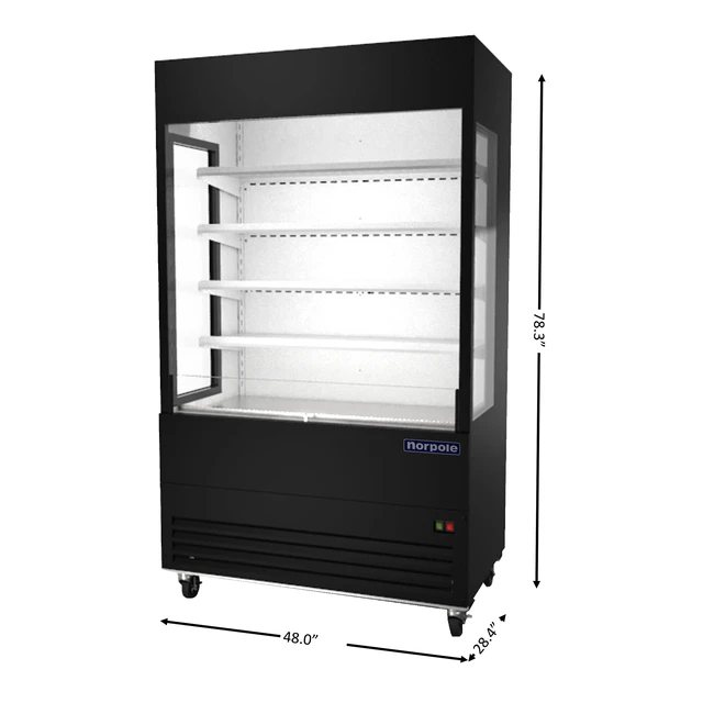 Alt view image 2 of 2 - Commercial 48 in. Open Air Merchandiser in Black