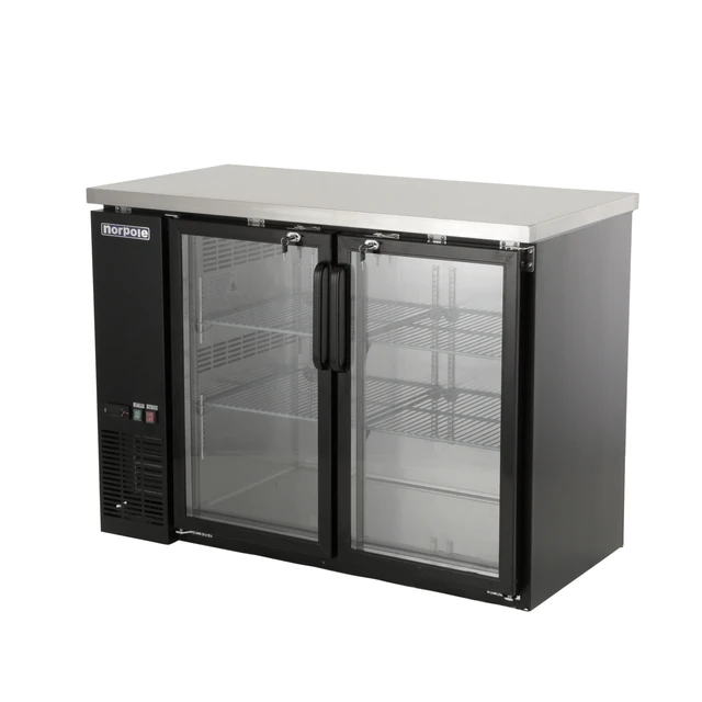 Alt view image 3 of 4 - Commercial 12 cu. ft. 2-Door Under Bar Specialty Refrigerator in Black