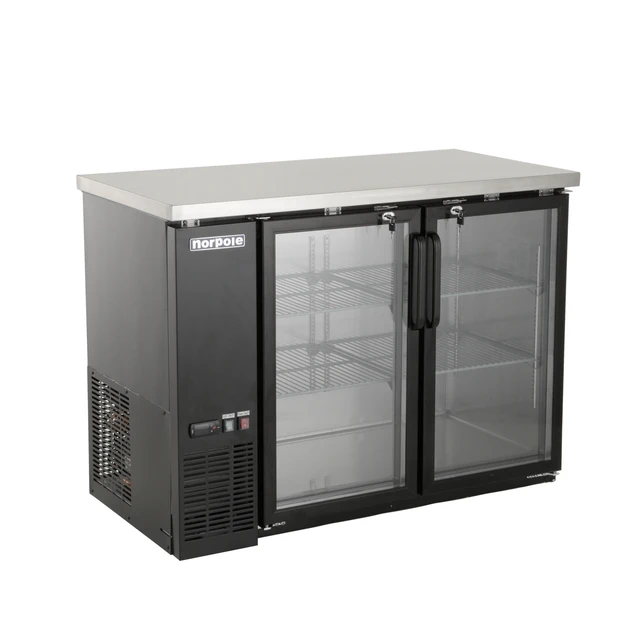 Alt view image 2 of 4 - Commercial 12 cu. ft. 2-Door Under Bar Specialty Refrigerator in Black
