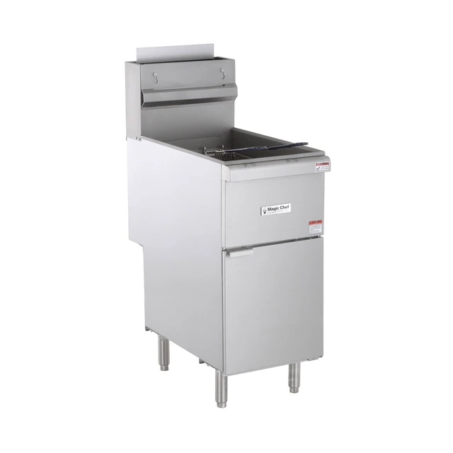 Alt view image 3 of 6 - 35 Qt. 50 lb. Stainless Steel Commercial Propane Gas Fryer - 120, 000 BTU