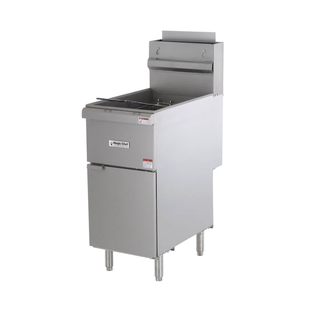 Alt view image 4 of 6 - 35 Qt. 50 lb. Stainless Steel Commercial Propane Gas Fryer - 120, 000 BTU