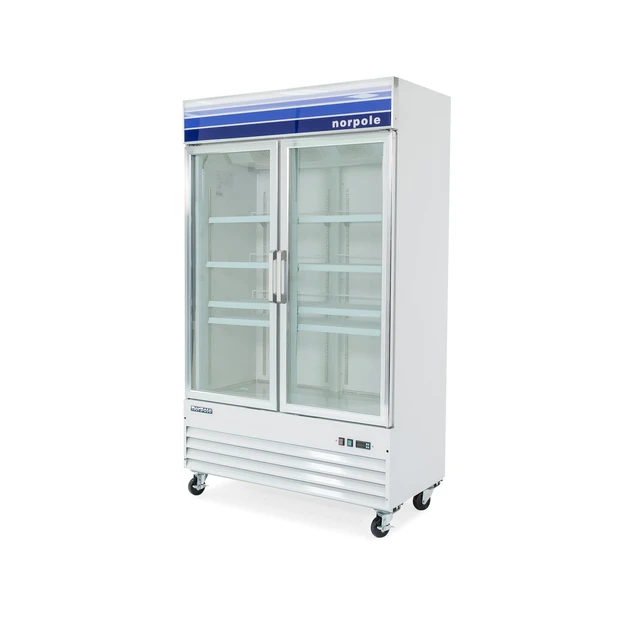 Alt view image 4 of 5 - Commercial 45 cu. ft. Frost Free Upright Merchandiser Freezer in White