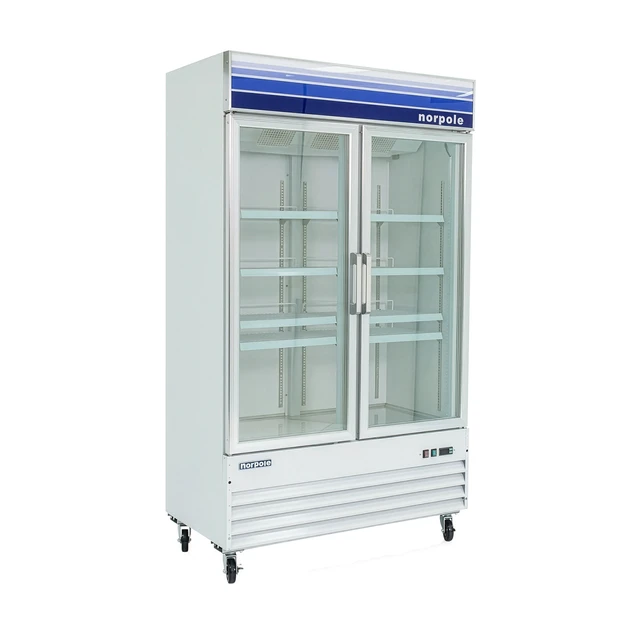 Alt view image 3 of 5 - Commercial 45 cu. ft. Frost Free Upright Merchandiser Freezer in White