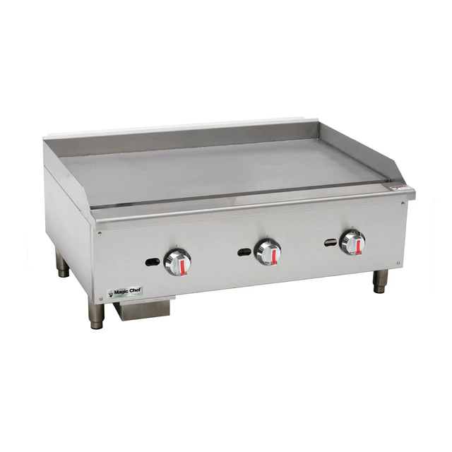 Main image of 36 in. Commercial Thermostatic Countertop Gas Griddle in Stainless Steel