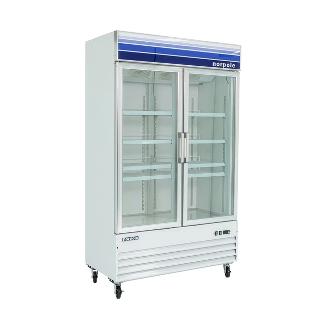 Alt view image 3 of 5 - Commercial 29 cu. ft. Glass Door Reach-In Merchandiser Freezer in White
