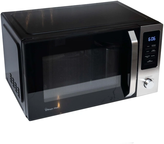 Alt view image 3 of 8 - 1.0 cu. ft. Countertop Microwave in Stainless and Black with Air Fryer