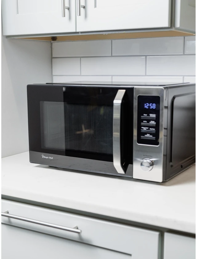 Alt view image 7 of 8 - 1.0 cu. ft. Countertop Microwave in Stainless and Black with Air Fryer