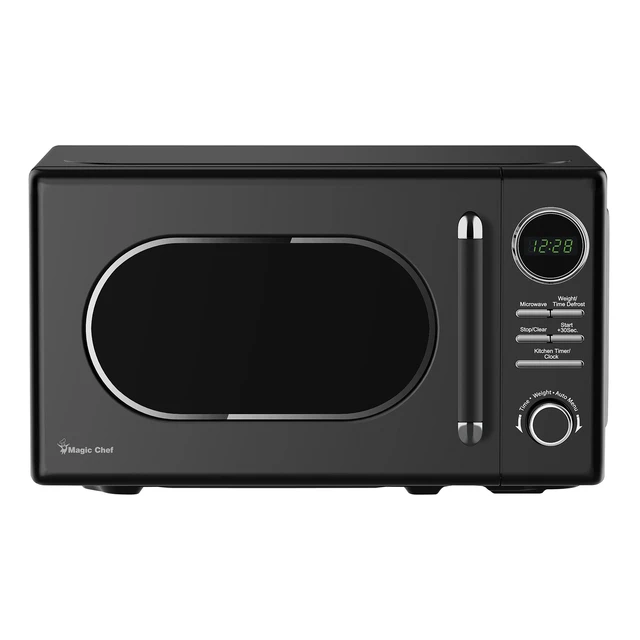 Main image of 0.7 cu. ft. Retro Countertop Microwave in Black
